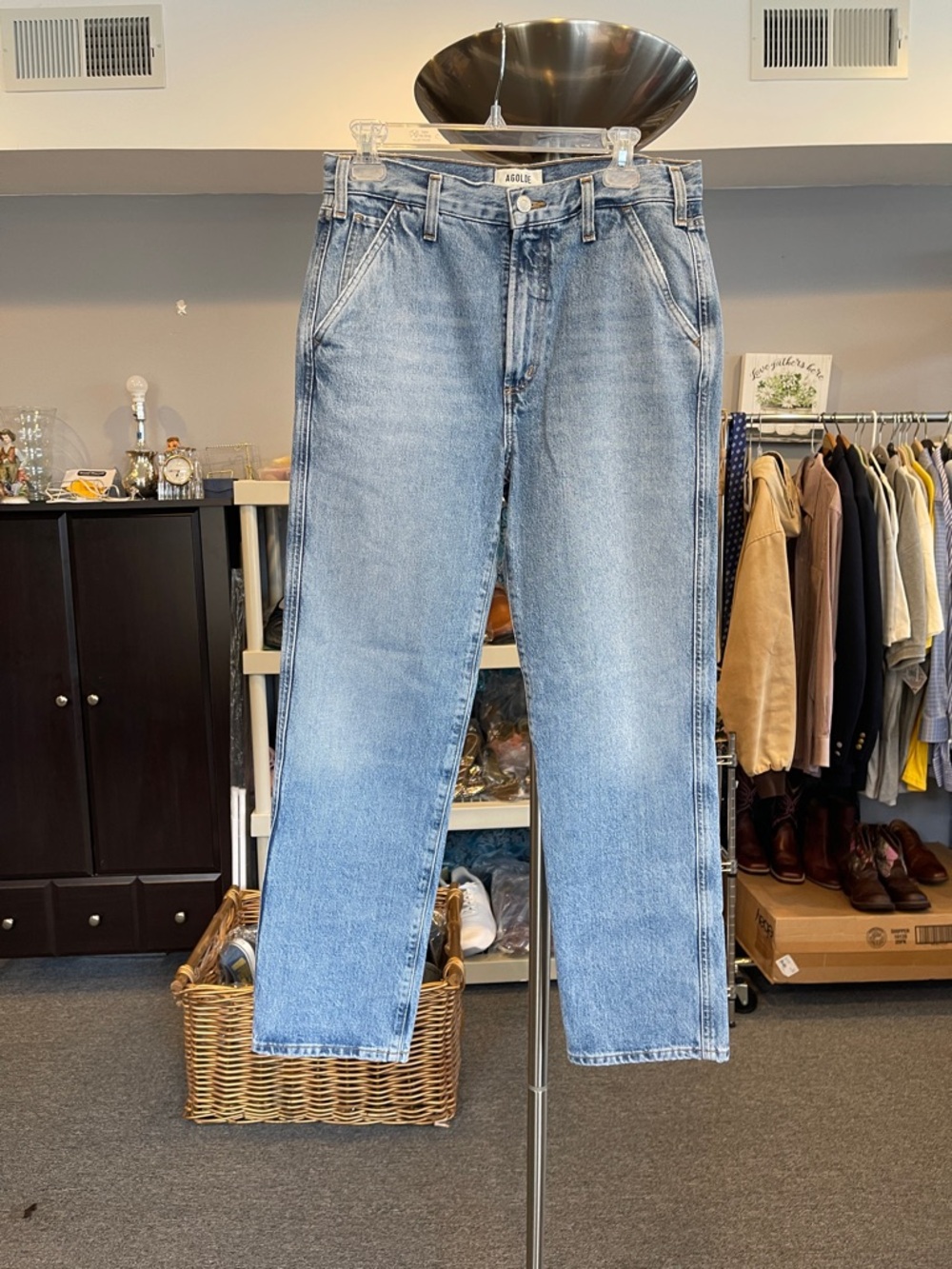 AGOLDE High Waist Cooper Trouser Jean Command Wash 27 NWT